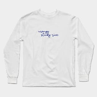 mango sticky rice - Thai blue - Flag color Long Sleeve T-Shirt